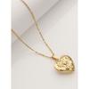 Silver Gold Openable Rose Photo Frame Heart Pendant Stainless Steel Necklace
