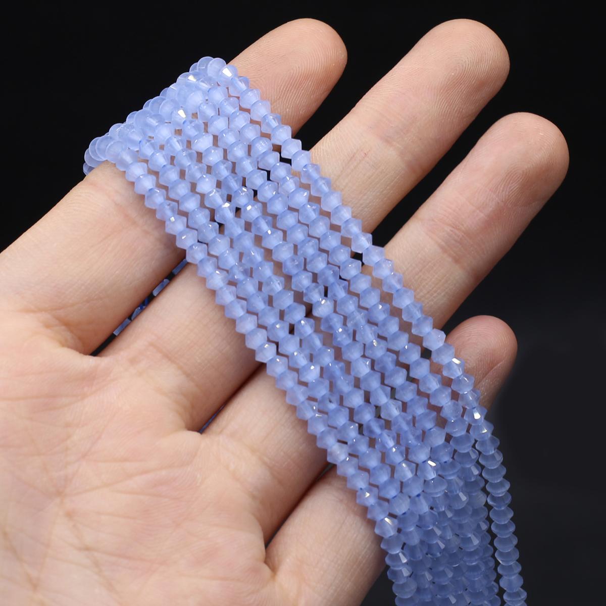 

Бусины из натурального камня, граненые бусины, бусины в форме счетов, 2x3 мм, подвески для изготовления ювелирных изделий, ожерелье, браслет, серьги, аксессуары 2x3mm