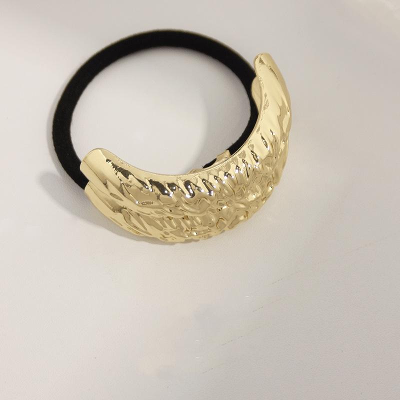 3pcs/set Korean Fashion Metal Irregular Hair Bands Ropes Women Double-Layer Headband Elastic Hairbands Ponytail Holder Hair Accessories