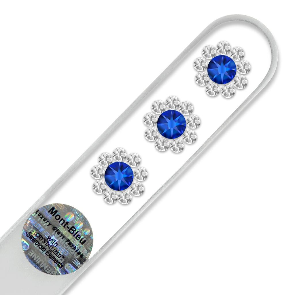 Mont Bleu 3 Flowers Crystal Nail File LE-13