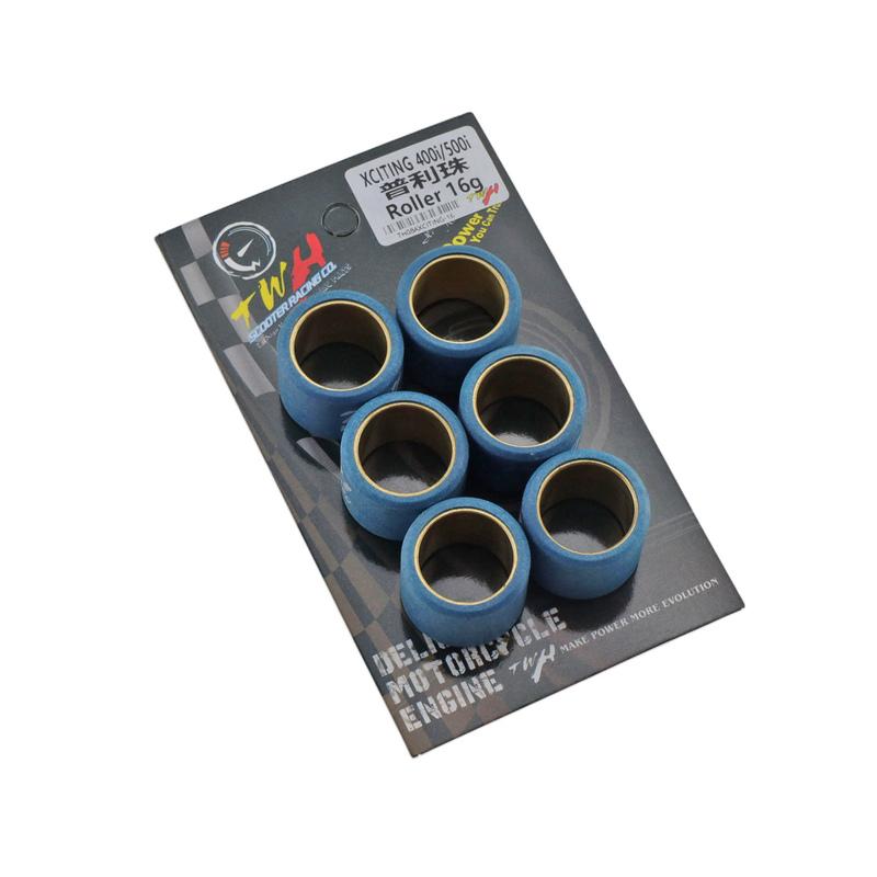 TWH ytelses racing variator rullesett 25x20mm for KYMCO XCITING 250 300 400 400i 400S 500 500i 550 størrelse for 25*20mm