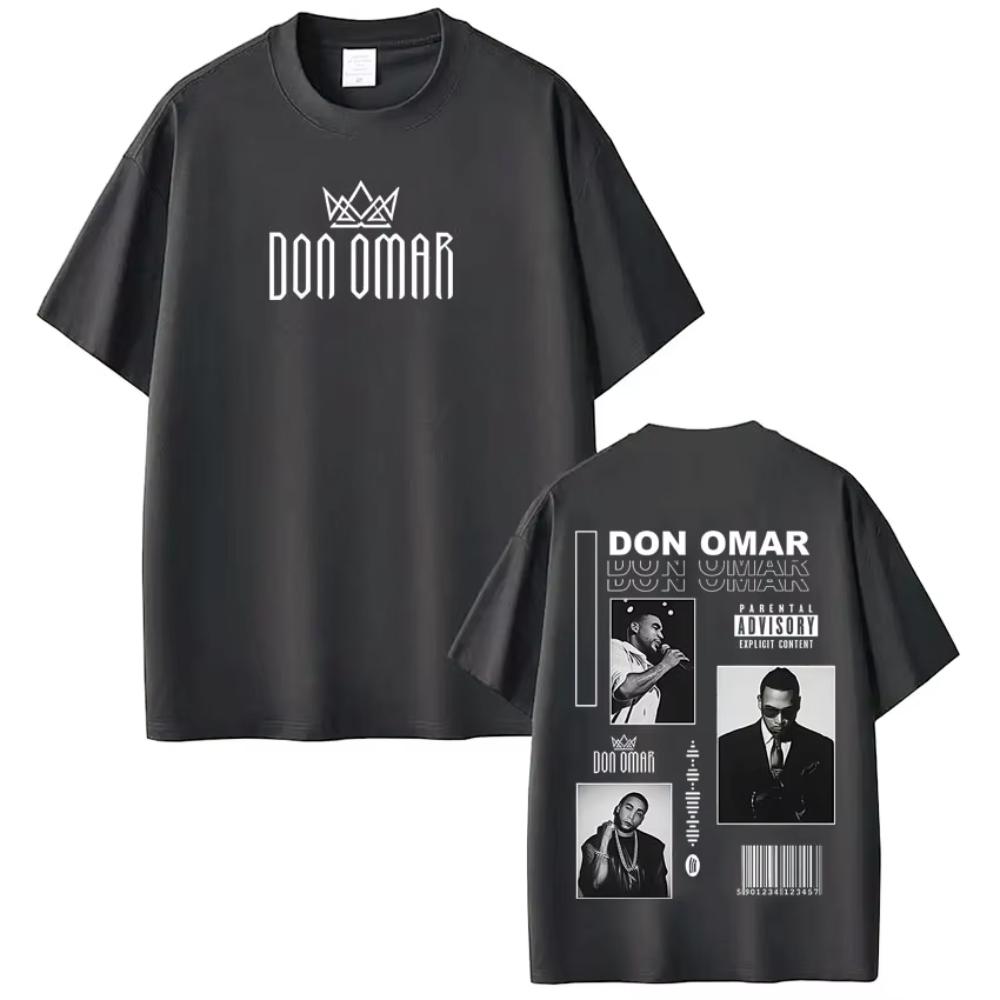 Rapper Don Omar Album Printed T-shirts Men Women Fashion Gothic Punk T-shirts Short-sleeved Loose Casual T-shirts
