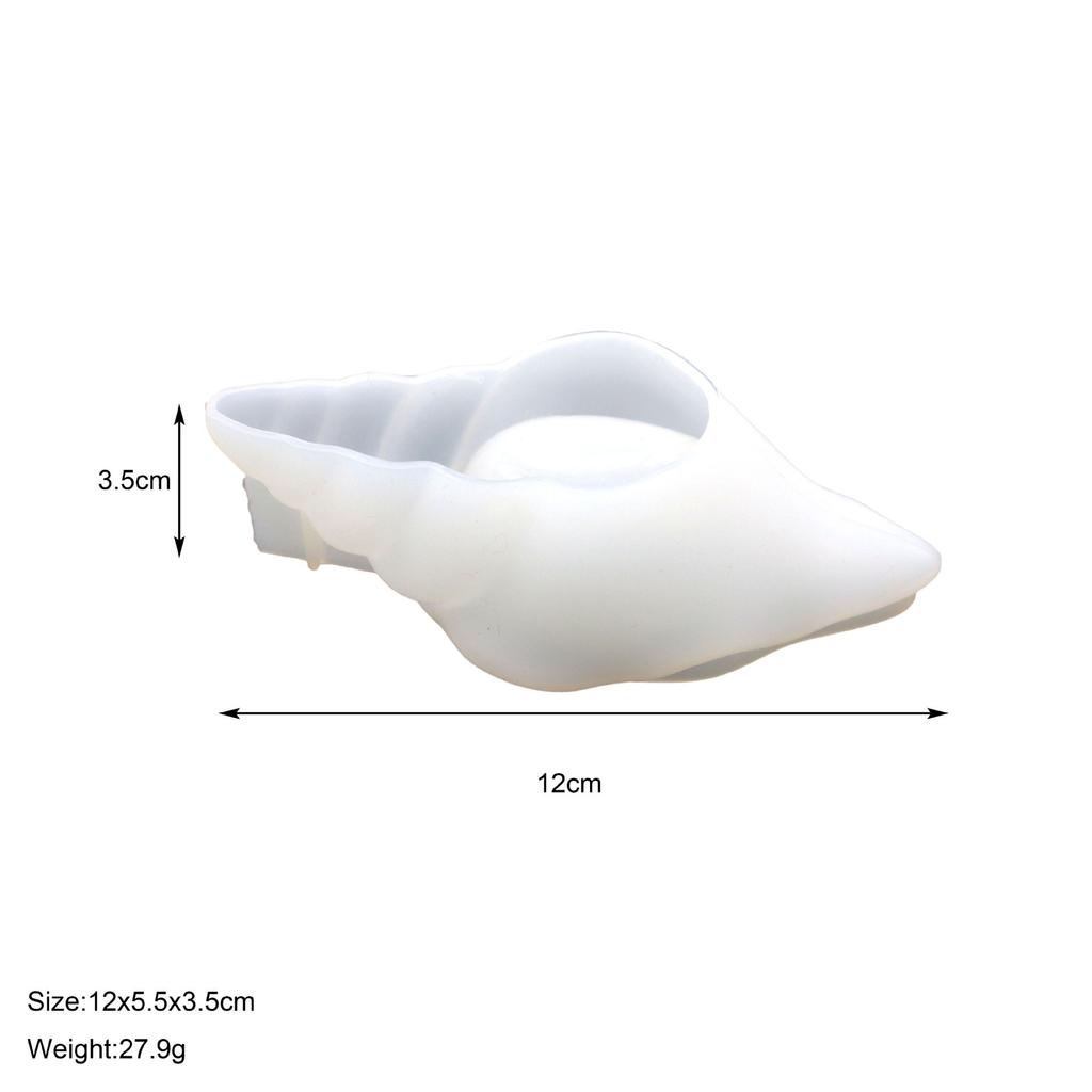 Snäckformar i olika storlekar DIY Sjöstjärna Gipsbricka Snäcka Ljuskopp Ljusstake Betong Silikonform