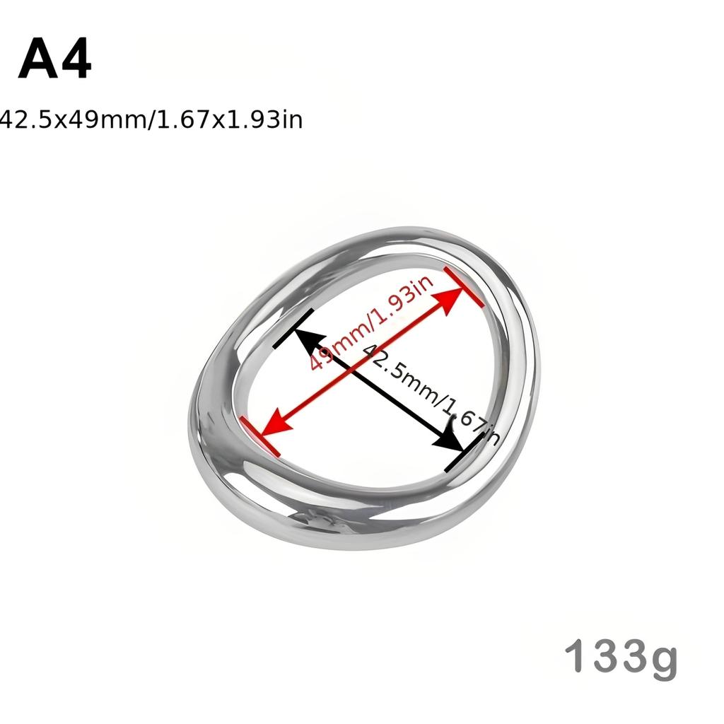 Penis Ring Stainless Cock Rings Adult Products Male Sex Toys Bondage Lock Ring Sex Toys for Men Delay Ejaculation