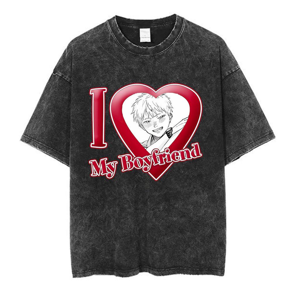 Vintage Washed Anime The Summer Hikaru Died TShirt Hikaru Yoshiki Fashion Harajuku Tshirts Mens Women Cotton Casual T Shirts