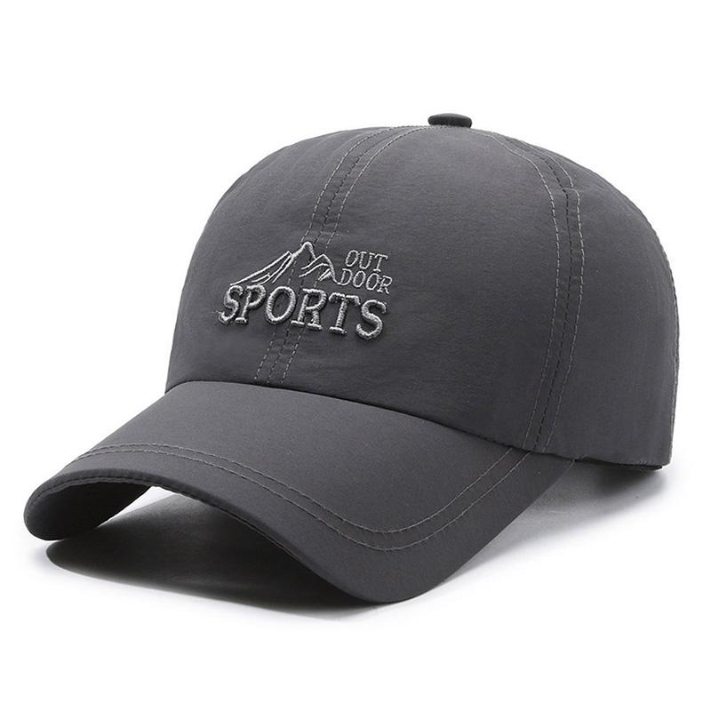 Summer Quick-Dry 3D Embroidery Baseball Cap Outdoor Sports Duckbill Cap With Embroidered Letter Sun Protection Running Hat
