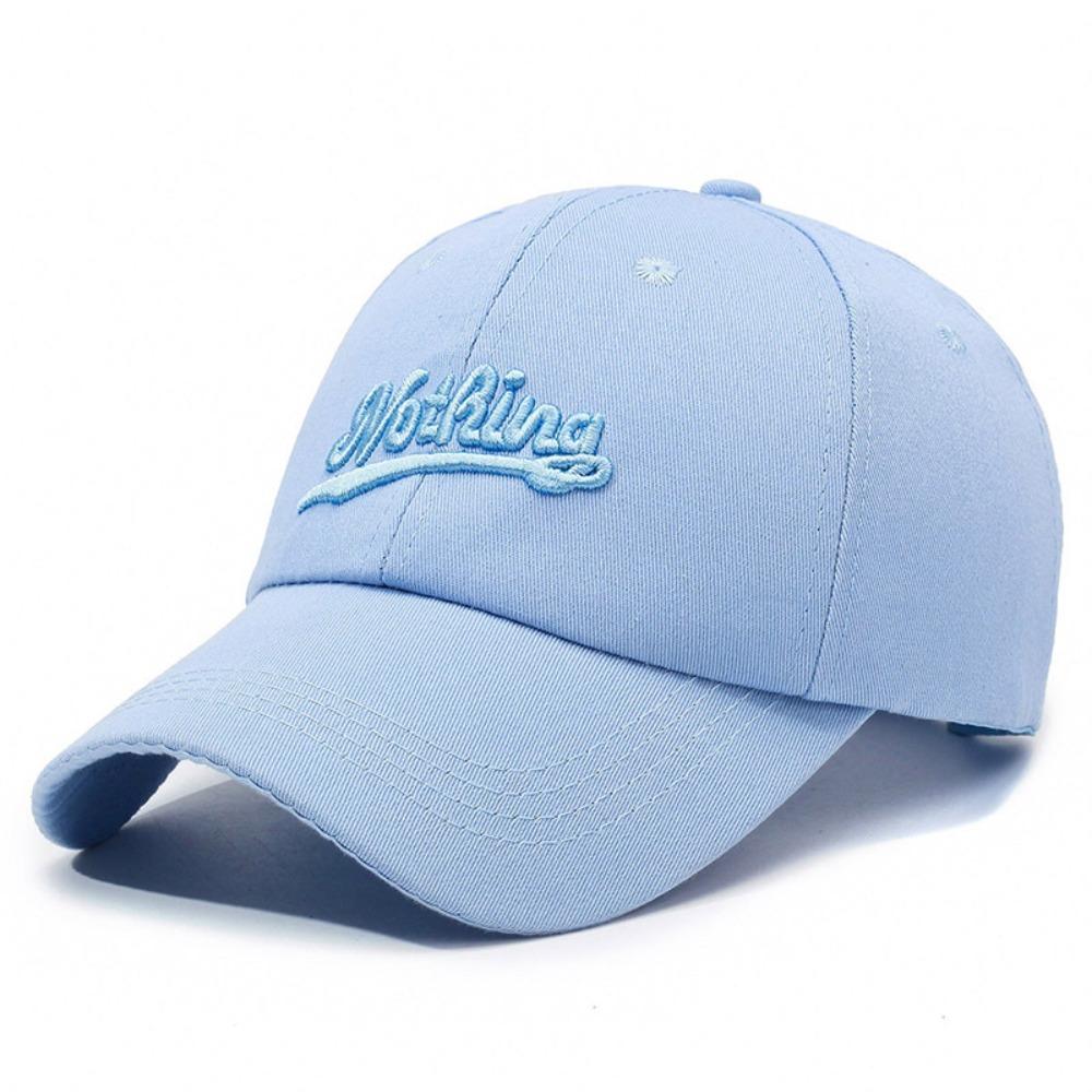 Breathable Baseball Hat Letter Embroidery Duck Tongue Cap Fashion Duckbill Cap Women Men