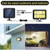 LED Outdoor Solar Powered Human Body Induction Lamp Split Type Courtyard Lamp Solar Charging Courtyard Garage Porch Lighting