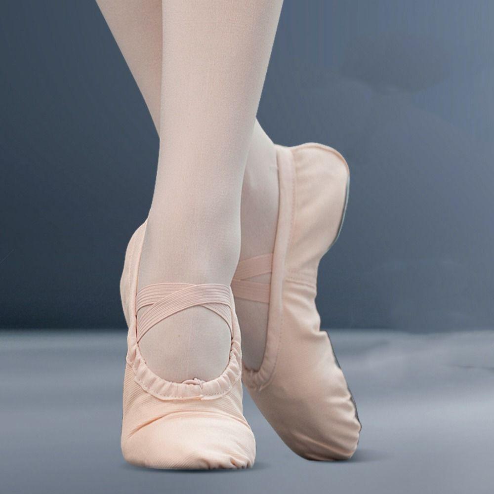 Ballet Dance Latin Dance Leather Canvas Girls Ballet Shoes Gils Shoes Flats Shoes Dance Shoes