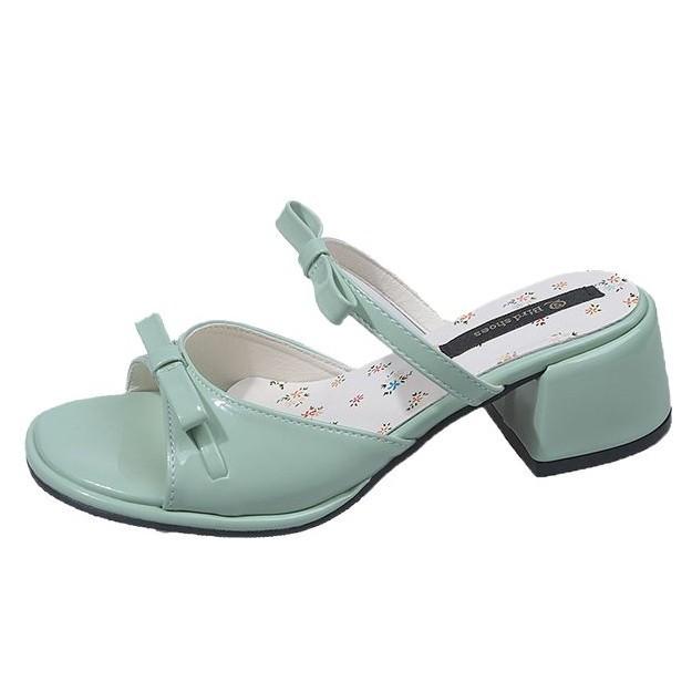 Wedge Heel Sandals Women's 2025 New Summer Wear with Cool Slippers with Skirts, Beautiful French High-heeled Slippers