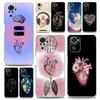 Phone Case For Xiaomi Redmi Note 15 14 13 12 4G 10 11 Pro Plus 5G 14C 13C 12C 10C Clear TPU Cover Creative Heart Medical