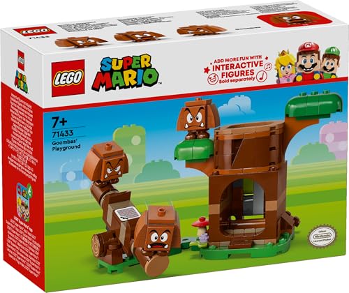 LEGO Super Mario Goomba Playground Toy, Birthday Gift, Blocks, for Boys and Girls, Ages 7, 8, and 9, Elementary School Students, Mario Toy, Game, 7143