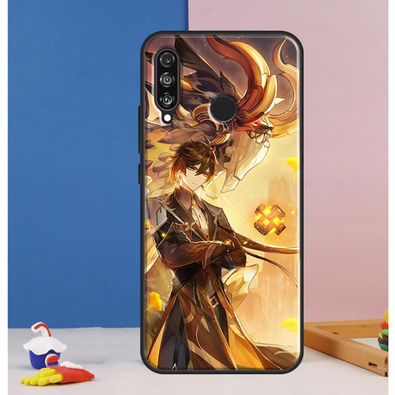 zhongli genshin impact Case For Huawei Nova 10 9 SE 8i 11i 12i 12s Y60 Y61 Y70 Y90 Y72 Y73 Y91 P60 Pro P30 P40 Lite
