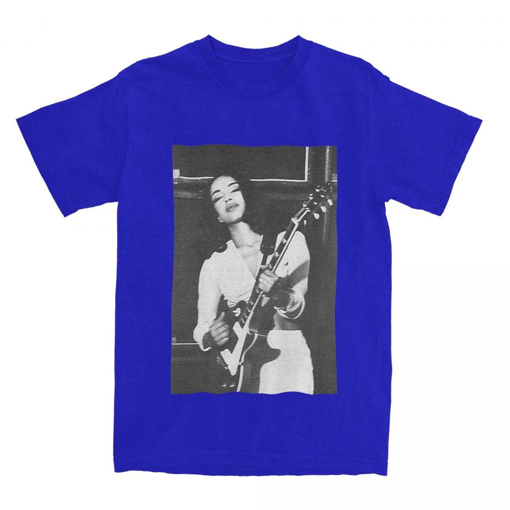 Mens TShirts SSade Adu Playing The Guitar Vintage Pure Cotton Tee Shirt Short Sleeve T Shirt O Neck Clothing Adult