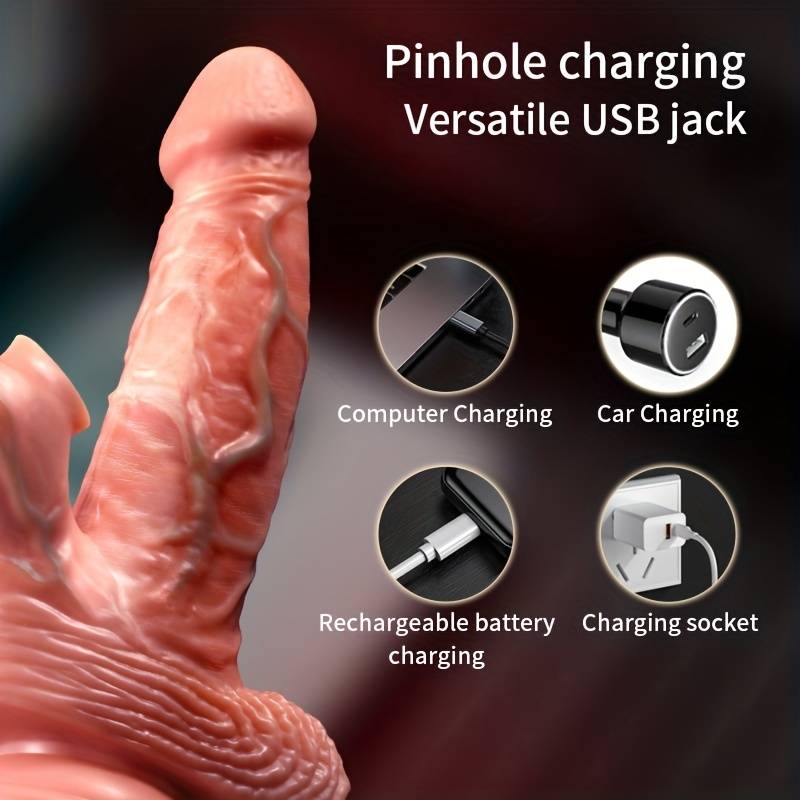 7 Mode Thrusting Dildo Vibrator Sucking/Heating/Vibrating/Thrusting Realistic Vibrating Dildo With Suction Cup For G-spot Clitoral Anal Sex Toy Adult
