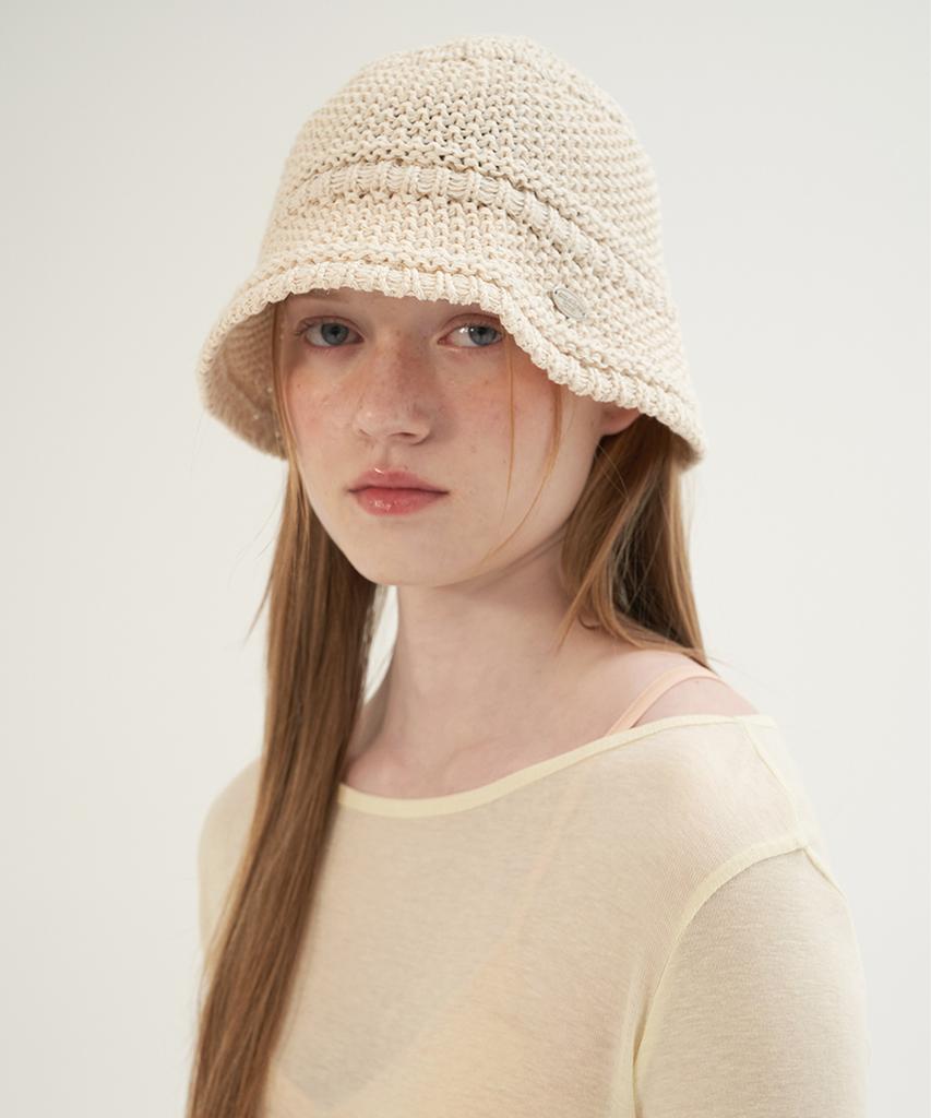 Sseomweeobeoteo Pendant Knit Bucket Hat - 3Color