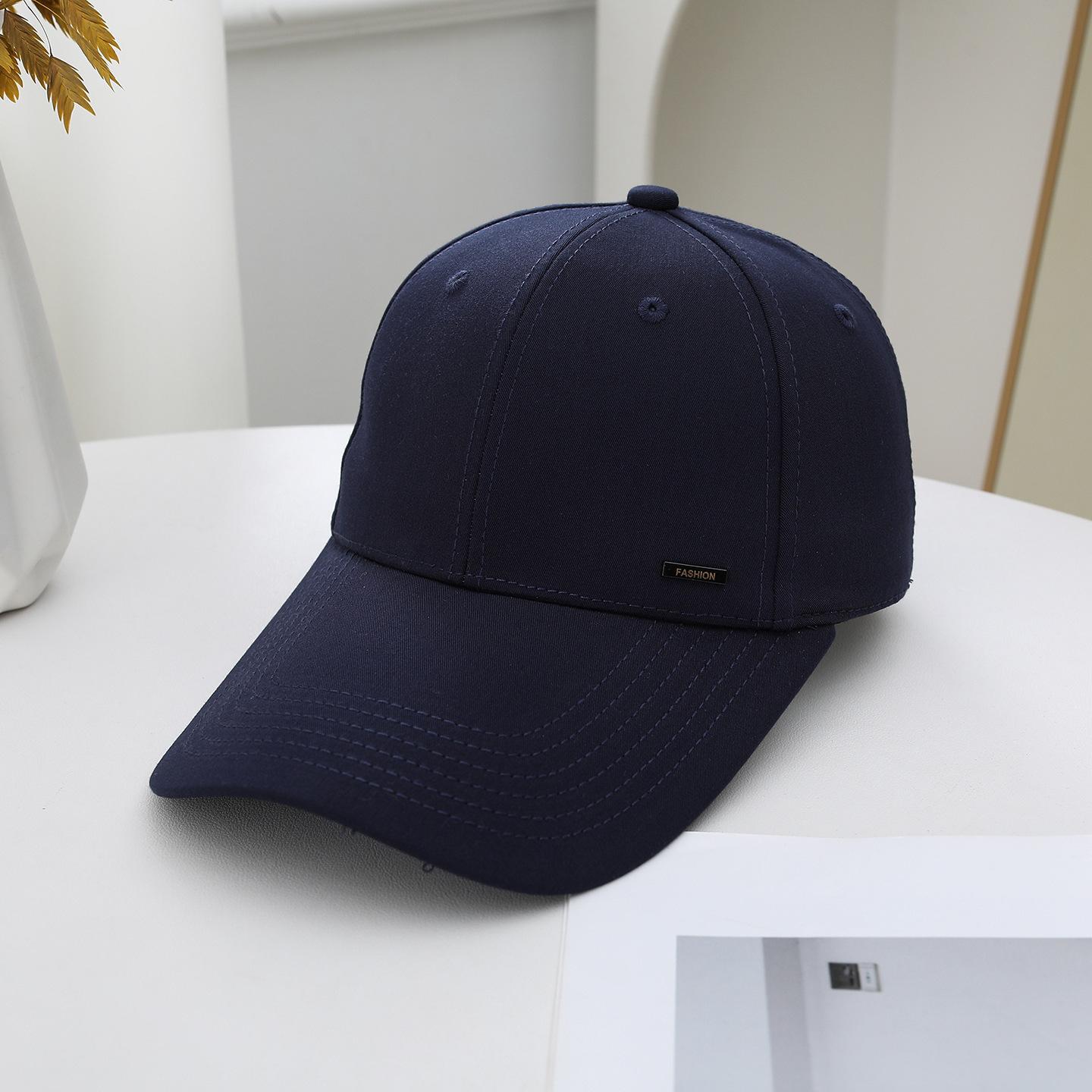 Spring And Summer Men S Extended Along Baseball Cap Casual Cap In The Elderly Outdoor Sports Visor Adjustable тёмно-синий