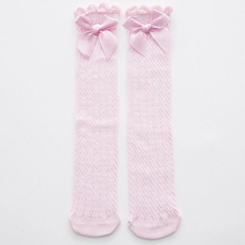 Buy 4 Colors Toddler Kid Baby Girl Knee High Long Socks Bow Cotton