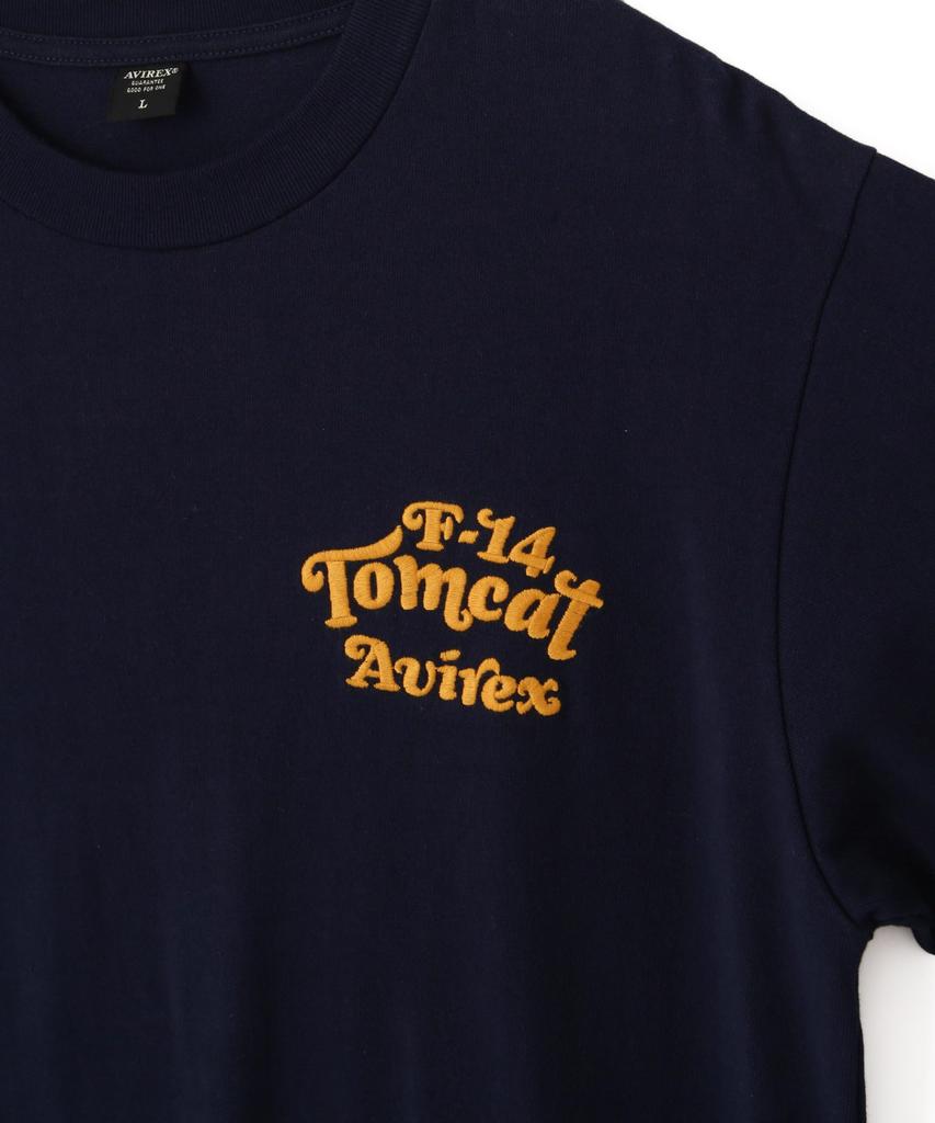 AVIREX SAGARA TOM CAT L/S T-SHIRT Men's L 120 Navy