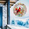 Cardinal Wind Spinner. 3D Metal, No Power Needed. Ideal Garden Decor Gift.