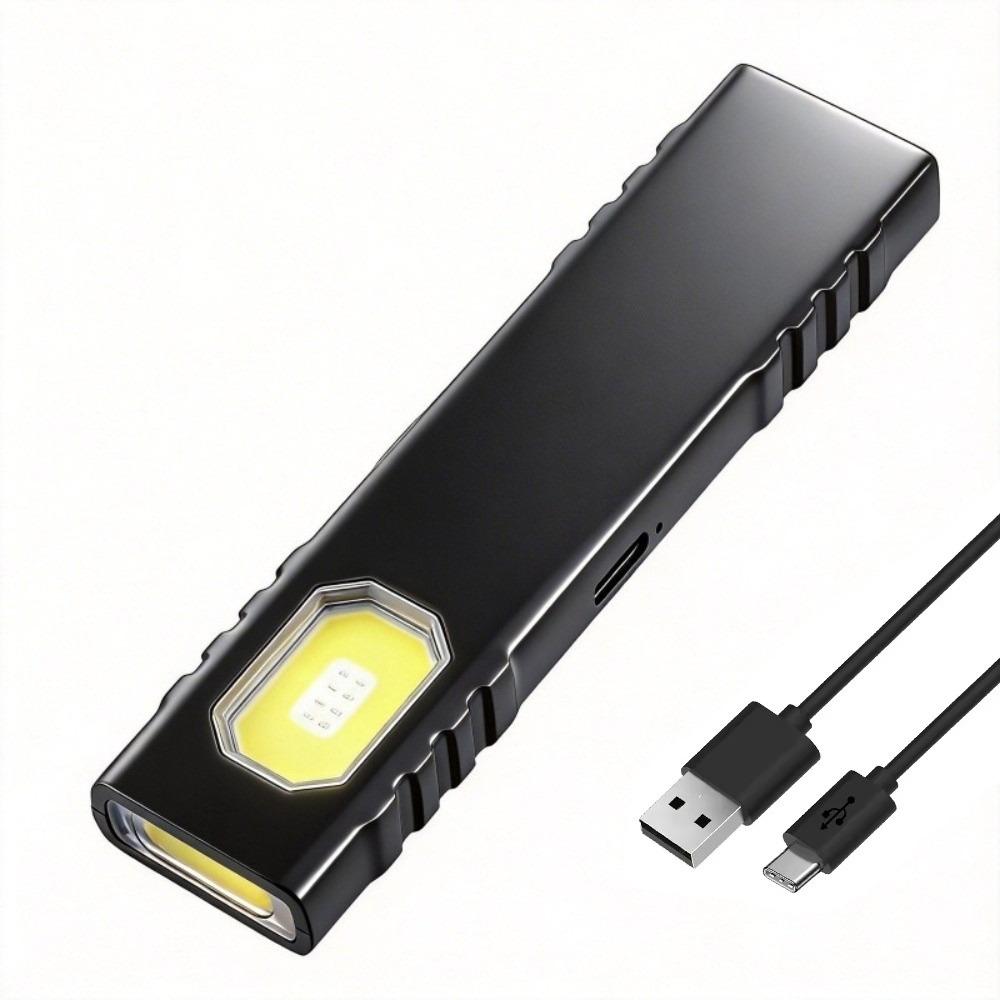 Mini COB Flashlight Pen Clip Design Work Light Portable Flat Light  Outdoor Lighting