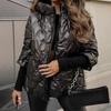 Oversized Hooded Jacket for Women with Pockets and Zipper Long Sleeve Loose Coat Street Fashion Outerwear