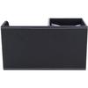 KINGFOM PU-Leder Schreibtisch-Schreibwaren-Organizer mit Aufbewahrung für Fernbedienung und kleine Schubladenbox, Stiftehalter, (Schwarz)