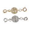 2 Sets Magnetic Lobster Clasps Kit, Rhinestone Ball Clasps, Perfect for Jewelry Necklace