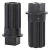 2 PCS Meat Grinder Screw Coupling Black Plastic Quick Installation Meat Grinder Screw Coupling