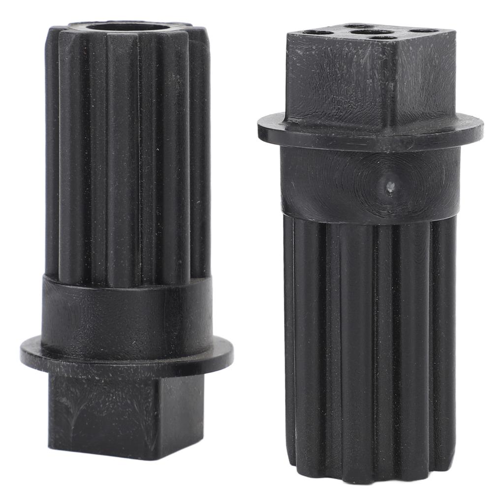 2 PCS Meat Grinder Screw Coupling Black Plastic Quick Installation Meat Grinder Screw Coupling