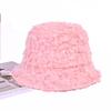 Autumn and Winter Lace Flower Hat for Women Casual and Versatile Fisherman Hat Big Head Circumference Showing Face Small Bucket Hat Japanese Basin Hat