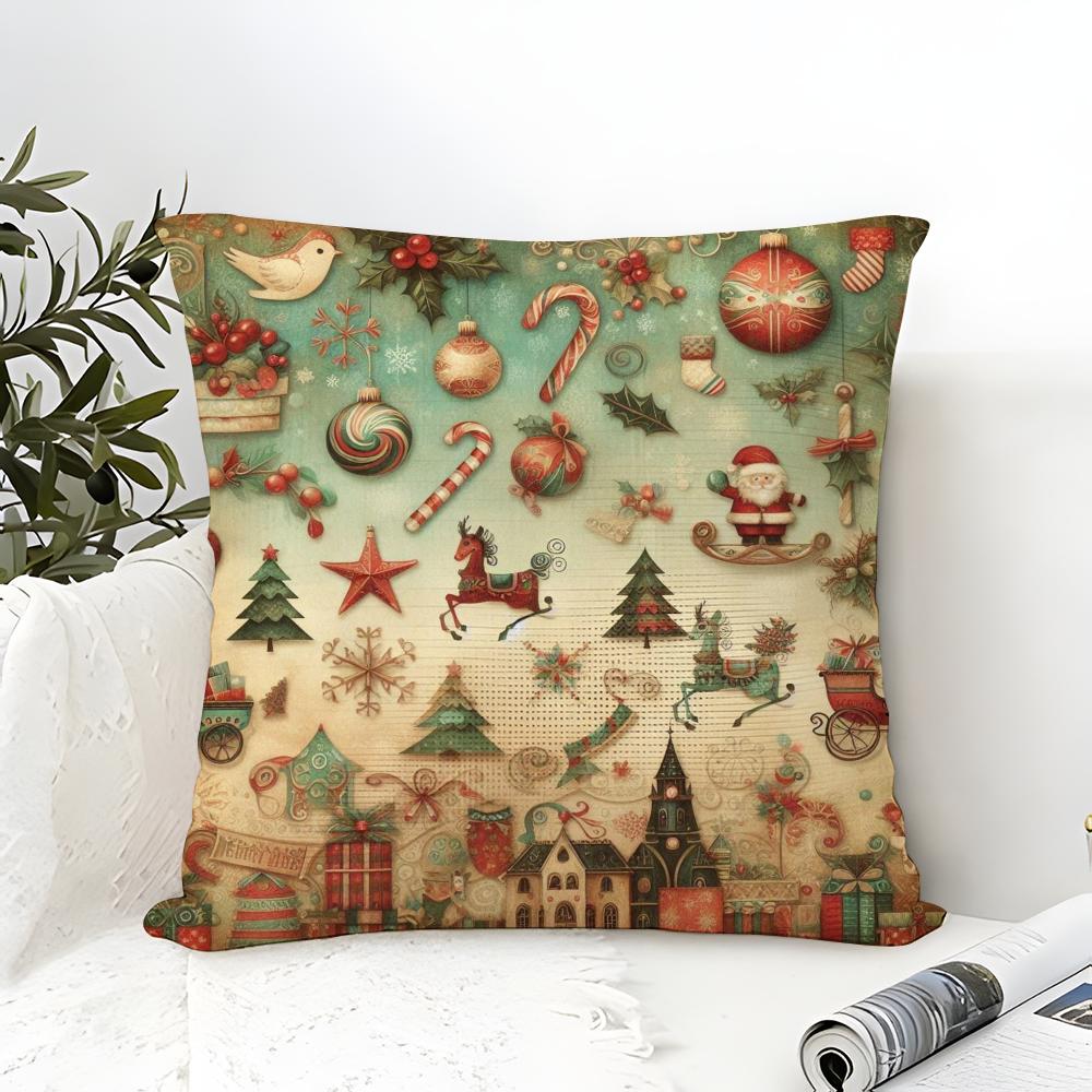 Nordic Style Classic Doll Print Pillow Case Linen Pillow Case Sofa Home Decor Cushion Cover Cushion Cove
