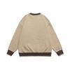 QIYOU 2025 Unisex Retro Patchwork Color Block Sweater - Autumn/Winter Casual Knitwear.