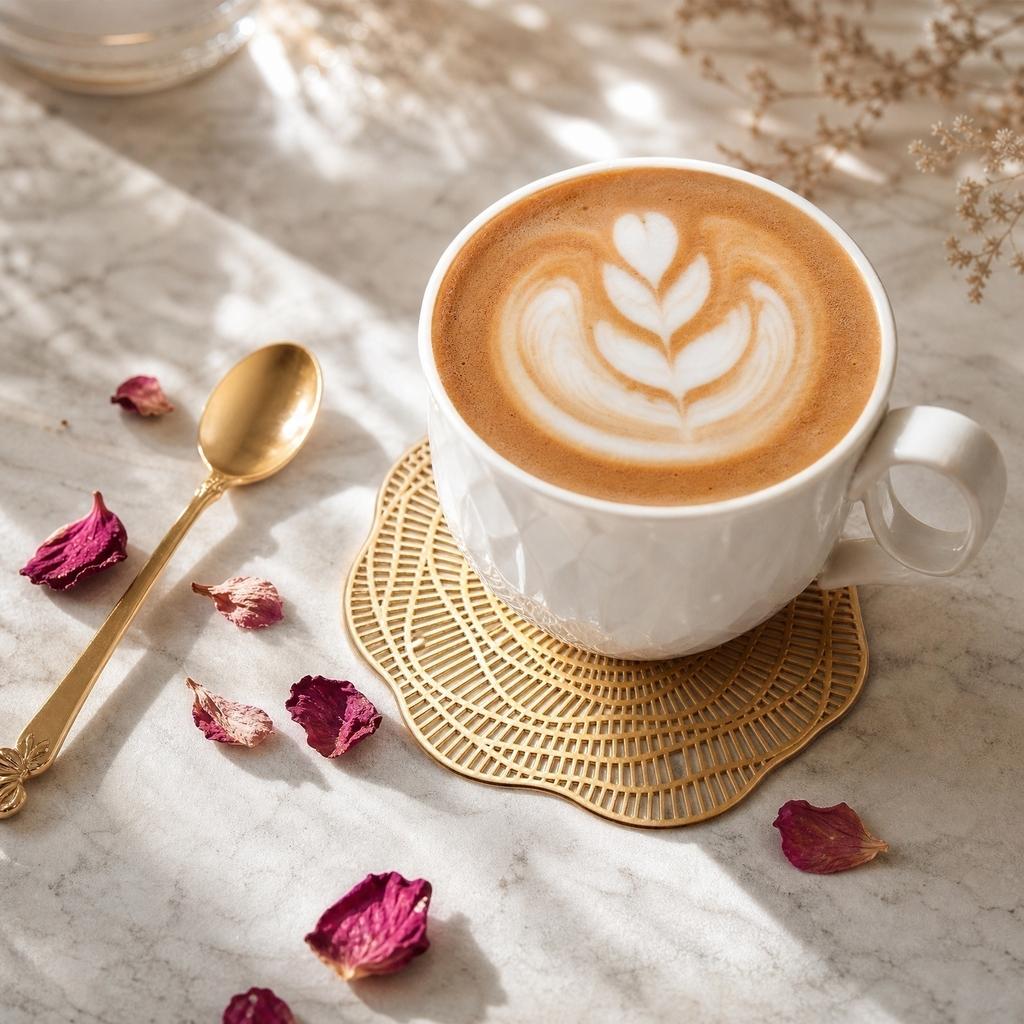 Heat Insulation Mat Single Rose Pattern Coaster 10cm Diameter Durable Non-slip Design for Table Protection and Heat Resistance