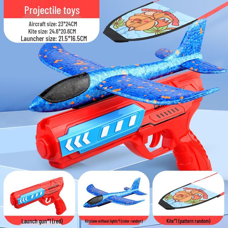 Catapult Aircraft Toy - Hand-Thrown Glider with Crash-Resistant Foam for Boys