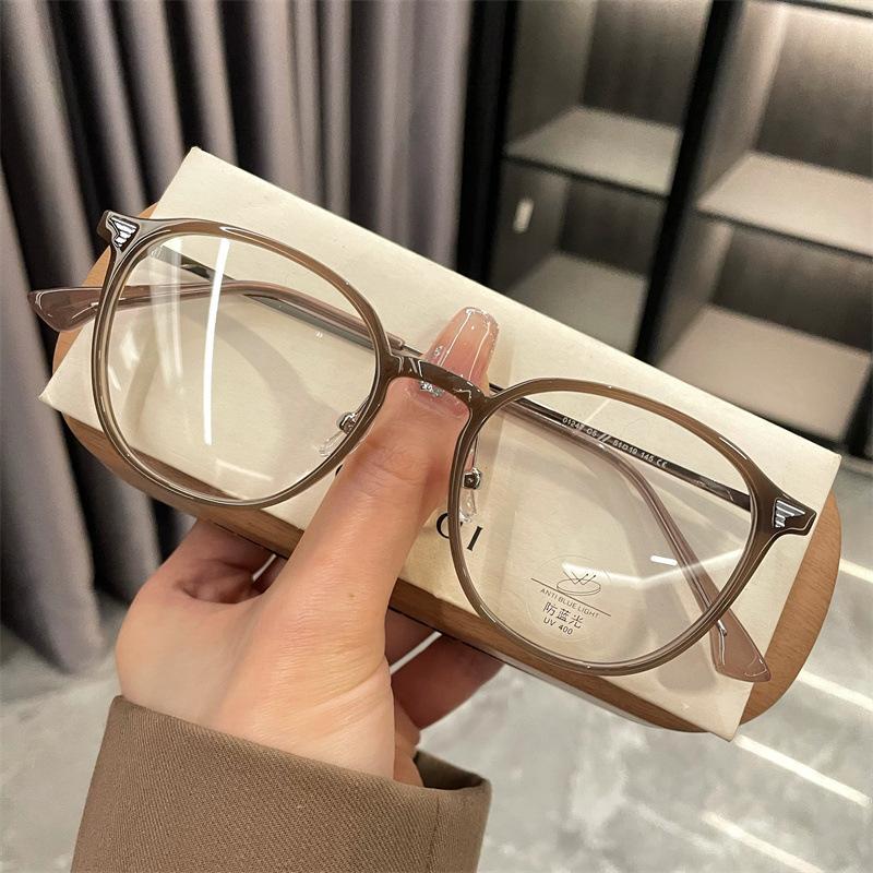 Ultra Light TR90 Oval Frame Reading Glasses Fashionable Anti Blue Light Presbyopia Glasses Women Clear Lens Far Sight Glasses