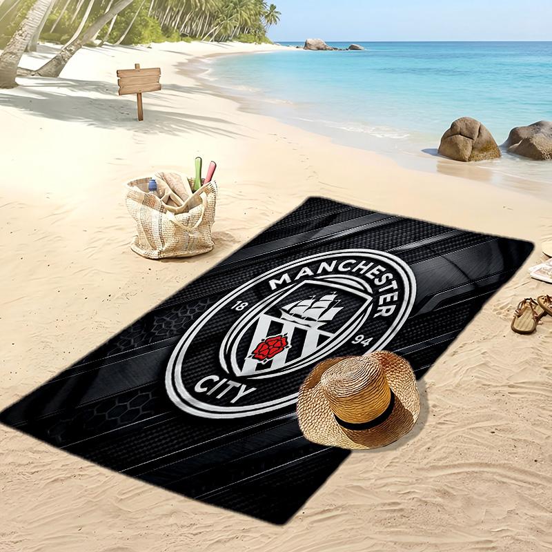 Manchester City Printed Beach Towel Quick Dry Soft TowelPortable Large Rectangular Beach Blanket for Travel Swimming Pool