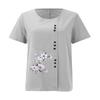 Cotton and Linen Women's Summer Casual Loose Cotton and Linen Short Sleeved T-shirt Cotton and Linen Women's Plus Size