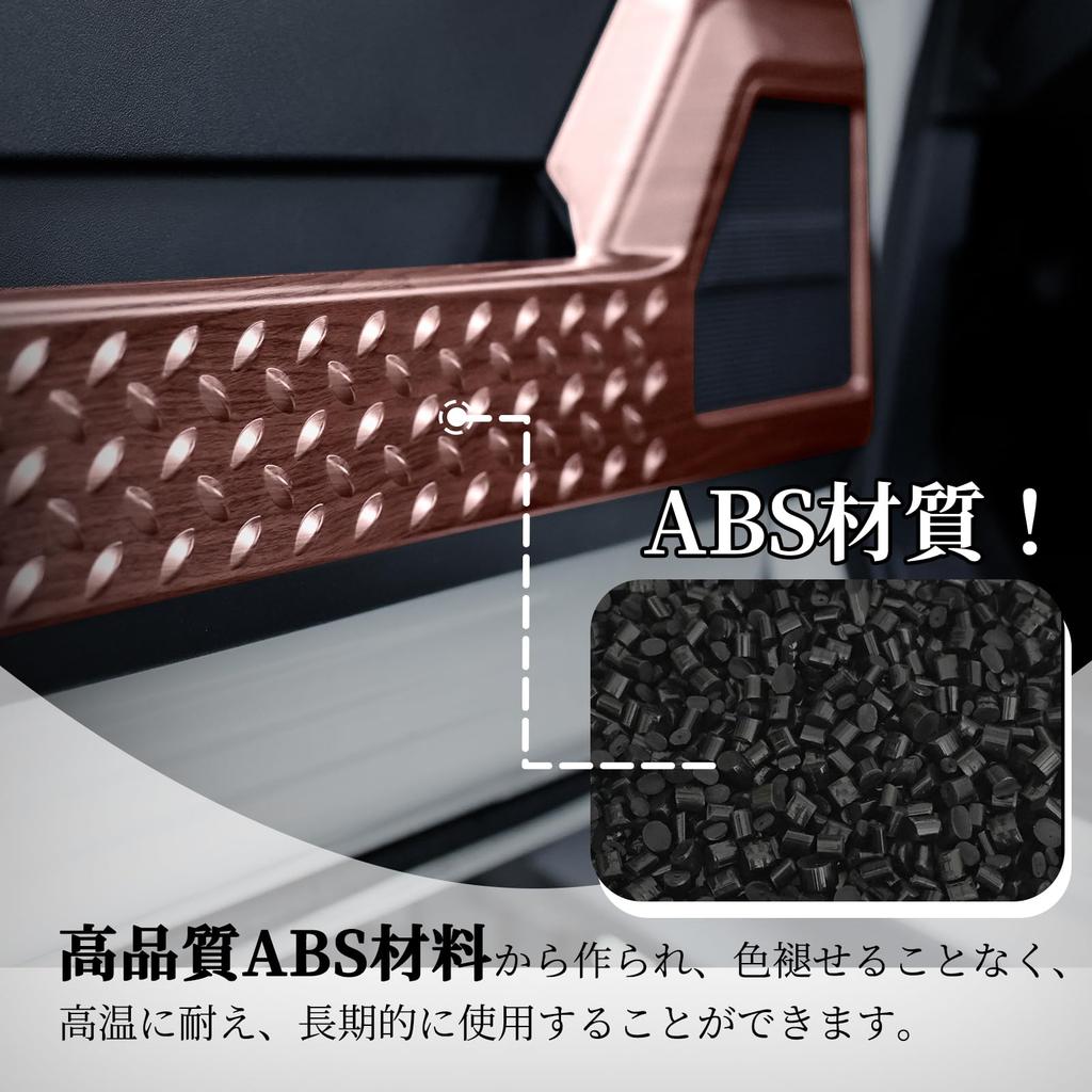 AMWMORV New Jimny JB64 Wood Grain Interior Jimny Sierra JB74 Series Car Handle Door Kick Interior Custom Parts Decoration, Set, Plates, Panels,