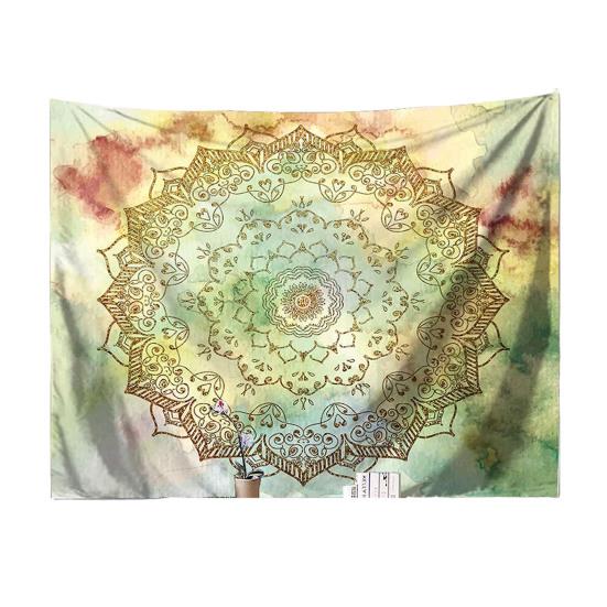 Böhmische Wandteppich, Wandbehang Teppich, Indischer Kreis Muster Teppich für Studentenwohnheim Schlafzimmer Wohnzimmer Wandkunst Fotografie Hintergrund