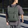 Large-capacity Commuter Backpack, Men's Backpack, Solid Color for Autumn, Fashionable and Simple