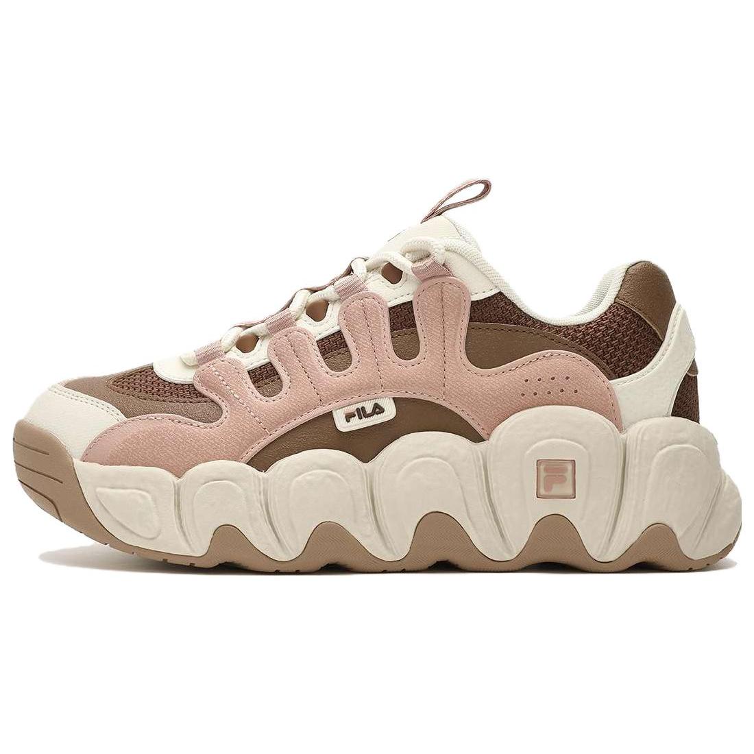 

New FILA Croissant Chunky Sneakers Pink Brown Women s F12W342103FMR 37.5