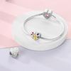 Charms Copper Beautiful Times Dog And Girl Heart Beads Fit Charms Plata Original Bracelet Women Jewellery Making Gifts