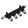 for NMEA 2000 T Connector 5 Pin IP67 Waterproof Backbone Drop Cables 4 Port MultiPort Tee Terminator for Lowrance