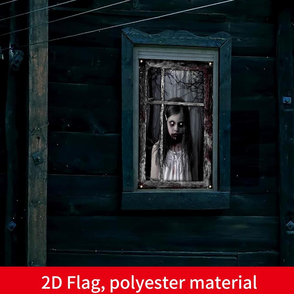 2D Flat 1pc - 31.5x47.24in Decor For Halloween Day of the Dead Party Indoor Outdoor Spooky Theme Decor Room Spanish Day of the Dead