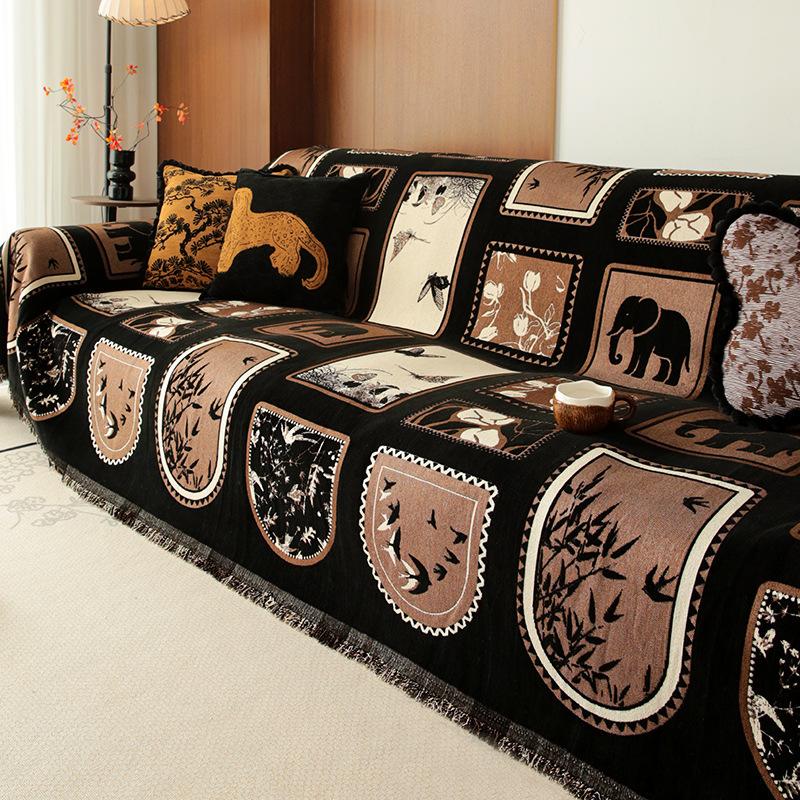 

Средневековый чехол для дивана 2025 новая модель, цельный универсальный чехол, пыленепроницаемый и кошкоустойчивый плед для дивана, покрывало для дивана 180*230cm