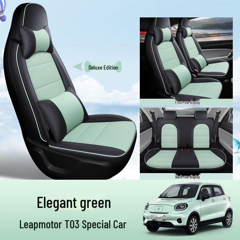 Leapmotor T03 Car Seat Cover: Full Surround, All-Season, Leather Cushion