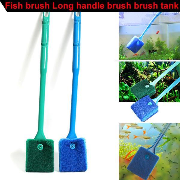 Premium Quality Scrubber Algae Remover Brush With Long Handle For Aquarium Fish Tank Cleaning