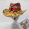 Western Cowboy Hat Print Retro Men'S Outdoor Hat Style Straw Hat Knight Straw Hat