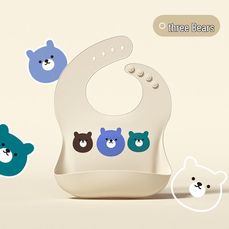 Waterproof Silicone Baby Feeding Bib - Oil-Proof for Infants and Toddlers